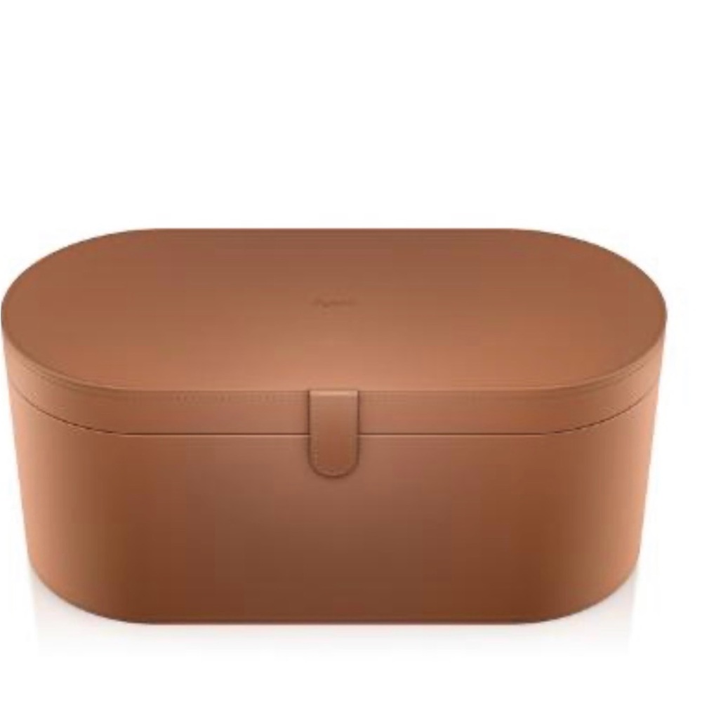 Dyson air wrap Brown Leather Storage Box can be used for jewelry as well